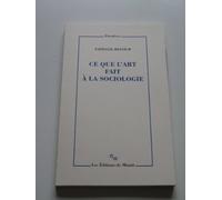 Ce que l'art fait à la sociologie