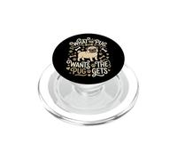 Ce Que Le Carlin Veut Le Chien choyé obtient PopSockets PopGrip pour MagSafe