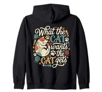 Ce Que Le Chat Veut Que Le Chat Devient drôle Sweat à Capuche