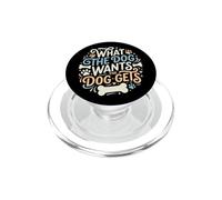 Ce Que Le Chien Veut, Le Chien Devient drôle, Maman, Papa PopSockets PopGrip pour MagSafe