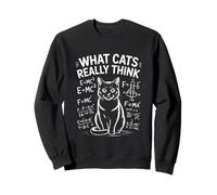 Ce Que Les Chats pensent Vraiment des équations scientifiques Amusantes Sweatshirt