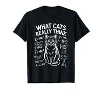 Ce Que Les Chats pensent Vraiment des équations scientifiques Amusantes T-Shirt