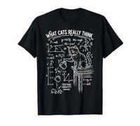 Ce Que Les Chats pensent Vraiment d'un Chat drôle et Sarcastique en Science et en Physique T-Shirt