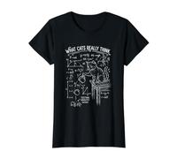 Ce Que Les Chats pensent Vraiment d'un Chat drôle et Sarcastique en Science et en Physique T-Shirt Graphique avec Valeur
