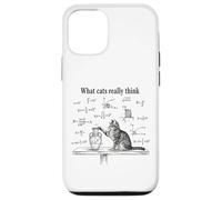 Ce Que Les Chats pensent Vraiment : Funny Physics Science Nerdy Cat Meme Coque pour iPhone 12/12 Pro