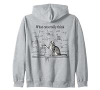 Ce Que Les Chats pensent Vraiment : Funny Physics Science Nerdy Cat Meme Sweat à Capuche