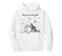 Ce Que Les Chats pensent Vraiment : Funny Physics Science Nerdy Cat Meme Sweat à Capuche