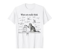 Ce Que Les Chats pensent Vraiment : Funny Physics Science Nerdy Cat Meme T-Shirt