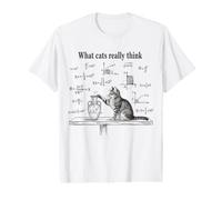 Ce Que Les Chats pensent Vraiment : Funny Physics Science Nerdy Cat Meme T-Shirt Graphique avec Valeur