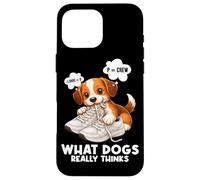 Ce Que Les Chiens pensent Vraiment, Shoe Chew Dog Lover Coque pour iPhone 16 Pro Max
