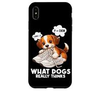 Ce Que Les Chiens pensent Vraiment, Shoe Chew Dog Lover Coque pour iPhone XS Max