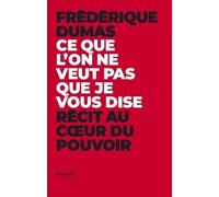 Ce Que L'on Ne Veut Pas Que Je Vous Dise - Récit Au Coeur Du Pouvoir