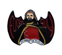 Ce que nous faisons dans les ombres Broche en émail Revers Chat Noir, Normale, Métal non précieux