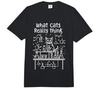 Ce Que pensent Vraiment Les Chats, Une Science Physique Amusante pour Les Amoureux des Chats Comfort Colors Adult Heavyweight T-Shirt