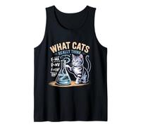 Ce Que pensent Vraiment Les Chats, Une Science Physique Amusante pour Les Amoureux des Chats Débardeur