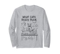 Ce Que pensent Vraiment Les Chats, Une Science Physique Amusante pour Les Amoureux des Chats Manche Longue
