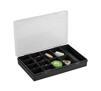 CE Que Plus UK Ltd Wham Medium Projet de boîte Organiseur Noir 29 x 19 x 4 cm 13 Compartiments