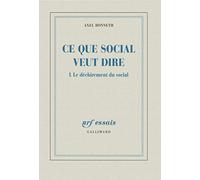 Ce que social veut dire (Tome 1-Le déchirement du social)