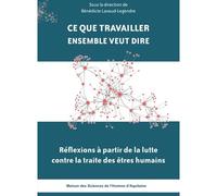 Ce que travailler ensemble veut dire - réflexions à partir de la lutte contre la traite des êtres humains Réflexions à partir de la lutte contre la traite des êtres humaines - Bénédicte Lavaud Legendr