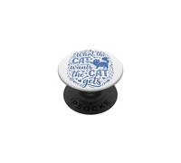 Ce Que Veut Le Chat Devient Un félin drôle PopSockets PopGrip Adhésif