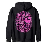 Ce Que Veut Le Chat Le Chat Devient Un propriétaire de Chat drôle Sweat à Capuche