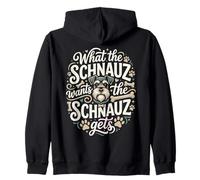 Ce Que Veut Le Schnauzer Schnauzer obtient Un Chien drôle Sweat à Capuche