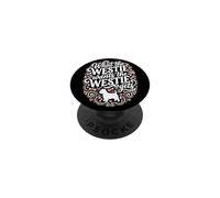 Ce Que Veut Le Westie : Chien West Highland Terrier PopSockets PopGrip Adhésif