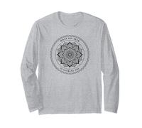 Ce Que Vous Cherchez Vous Cherche (Graphique de Mandala Spirituel) Manche Longue