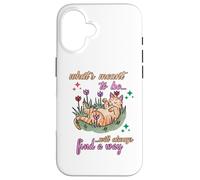 Ce Qui est censé être trouvera Toujours Un Moyen d'affirmation manifeste Coque pour iPhone 16