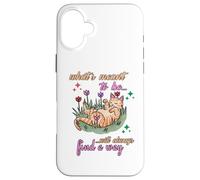 Ce Qui est censé être trouvera Toujours Un Moyen d'affirmation manifeste Coque pour iPhone 16 Plus