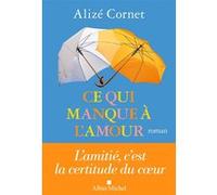 Alize Cornet – Ce qui manque à l'amour – Roman – Broché