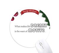 ce qui rend la vie morne est le slogan du mobile tapis de souris en caoutchouc de sapin de noël