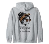 Ce Qui se Passe au Book Club Reste au Book Club Chignon désordonné Sweat à Capuche