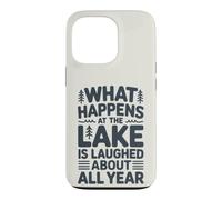 Ce Qui se Passe au lac n'est Plus qu'un Souvenir Amusant Coque pour iPhone 13 Pro