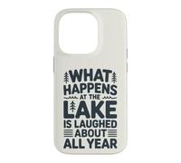 Ce Qui se Passe au lac n'est Plus qu'un Souvenir Amusant Coque pour iPhone 14 Pro