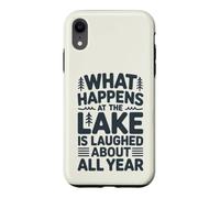 Ce Qui se Passe au lac n'est Plus qu'un Souvenir Amusant Coque pour iPhone XR