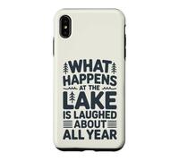 Ce Qui se Passe au lac n'est Plus qu'un Souvenir Amusant Coque pour iPhone XS Max