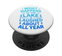 Ce Qui se Passe au lac n'est Plus qu'un Souvenir Amusant PopSockets PopGrip Adhésif