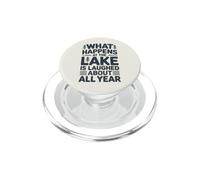 Ce Qui se Passe au lac n'est Plus qu'un Souvenir Amusant PopSockets PopGrip pour MagSafe
