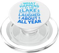 Ce Qui se Passe au lac n'est Plus qu'un Souvenir Amusant PopSockets PopGrip pour MagSafe