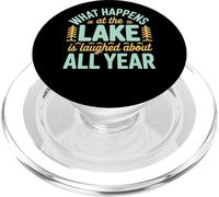 Ce Qui se Passe au lac n'est Plus qu'un Souvenir Amusant PopSockets PopGrip pour MagSafe