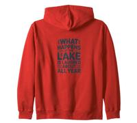 Ce Qui se Passe au lac n'est Plus qu'un Souvenir Amusant Sweat à Capuche