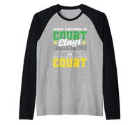 Ce Qui se Passe au Tribunal Reste Un Joueur de Tennis Manche Raglan