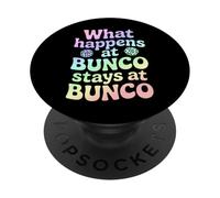 Ce Qui se Passe chez Bunco Reste chez Bunco PopSockets PopGrip Adhésif