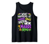 Ce Qui se Passe chez Mardi Gras Reste chez Mardi Gras Débardeur