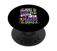 Ce Qui se Passe chez Mardi Gras Reste chez Mardi Gras PopSockets PopGrip Adhésif
