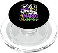 Ce Qui se Passe chez Mardi Gras Reste chez Mardi Gras PopSockets PopGrip pour MagSafe