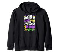 Ce Qui se Passe chez Mardi Gras Reste chez Mardi Gras Sweat à Capuche