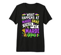 Ce Qui se Passe chez Mardi Gras Reste chez Mardi Gras T-Shirt Haut de Gamme