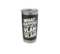 Ce qui se passe dans le VLAN reste dans le VLAN Funny VLAN Gobelet isotherme en acier inoxydable double paroi